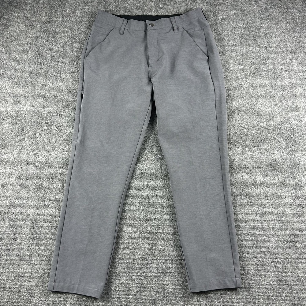 BYLT Everyday Pant 2.0 Pants Mens 31x26 Gray Slim Chino Stretch Performance
